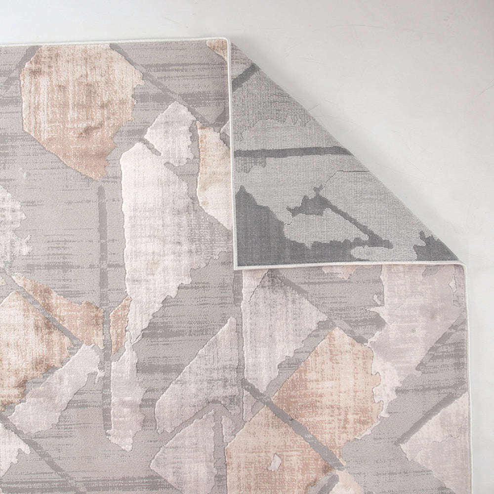 Rainbow Velunae Grey Modern Area Rug