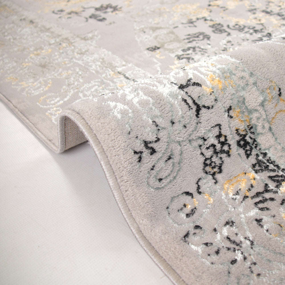 Alin Cavryn Grey Modern Area Rug