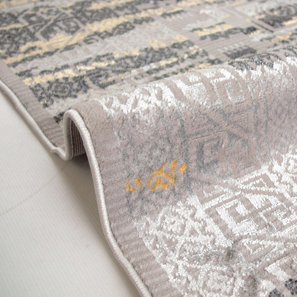 Alin Lumith Grey Modern Area Rug