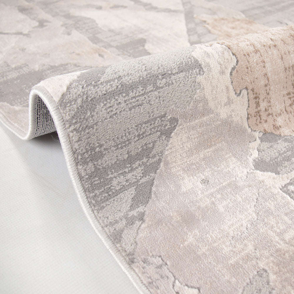 Rainbow Velunae Grey Modern Area Rug