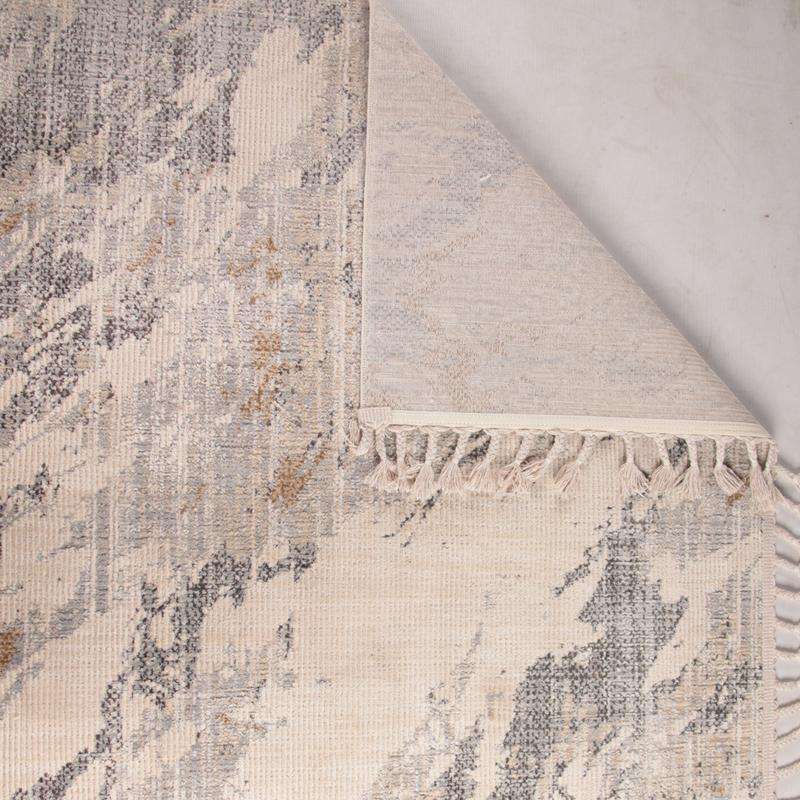 Random Cloud Pattern Beige Rug