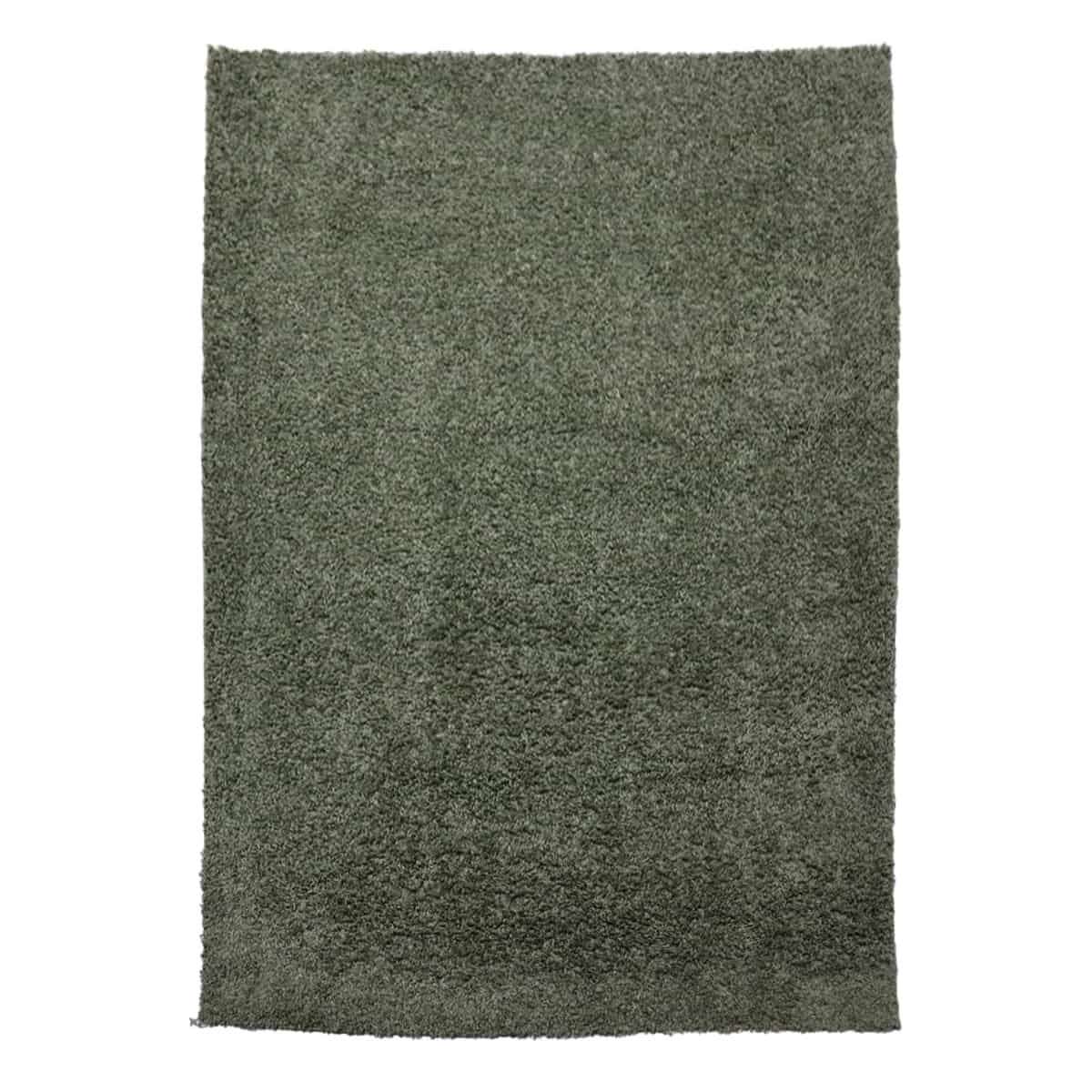 Halhal Polypropylene Shaggy Dark Green Rug 150x200 - 150x200 / Green