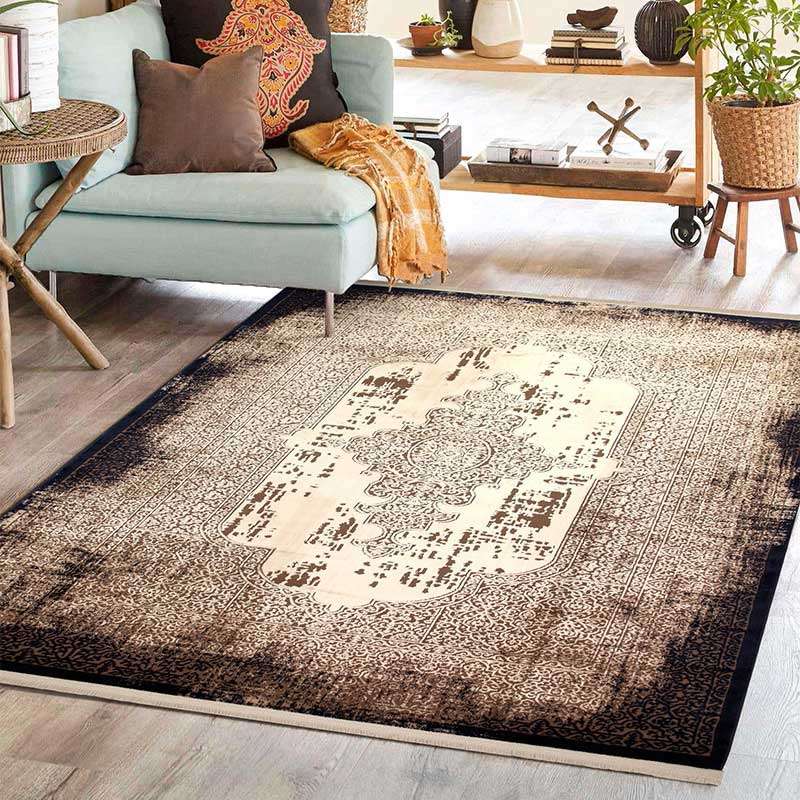 Trend Navy Pattern Rug