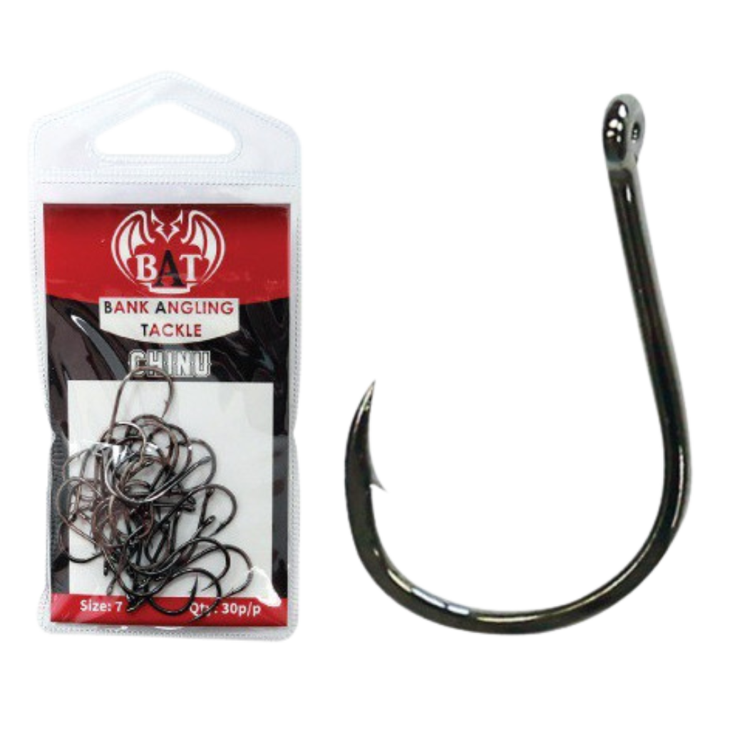 BAT Chinu Carp Hooks Papgooi 30 Pcs