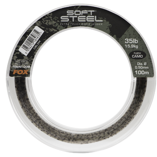 Fox Soft Steel Fleck Camo Leader 45LB