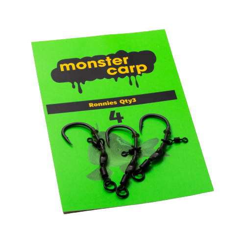 Ronnie hooks Monster Carp - Size 4