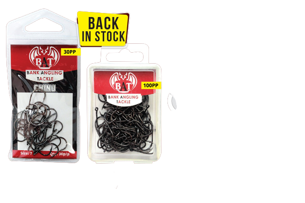 BAT Chinu Carp Hooks Papgooi 30 Pcs