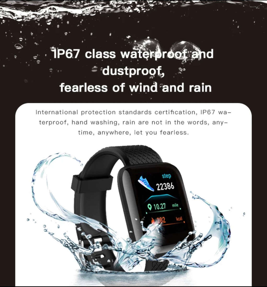 IP 67 SMART WATCH IN BLUE