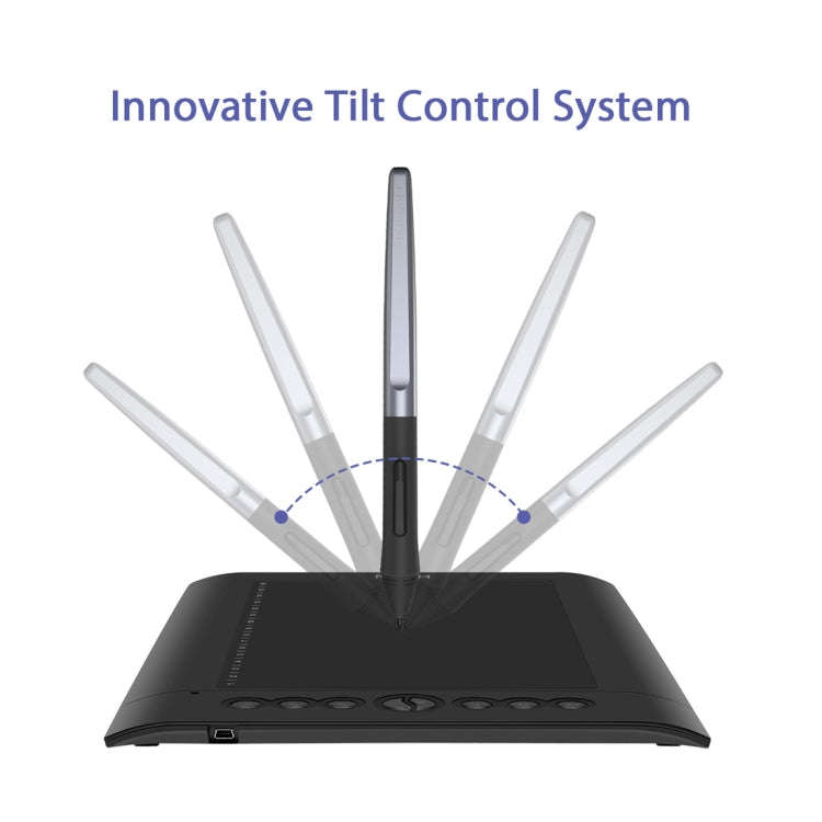 HUION H610Pro V2 5080LPI Professional Art USB Graphics Drawing Tablet for Windows / Mac OS, with Bat