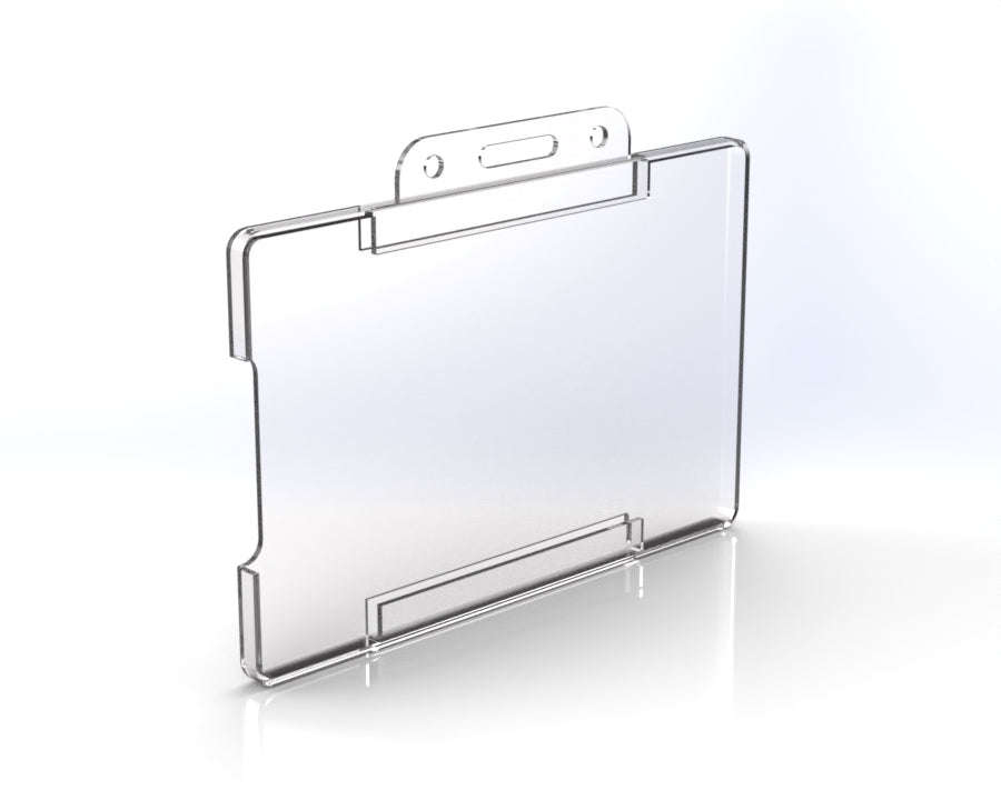 Clear Plastic ID/Badge Holder  For Staff, Visitors & Events (Various Pack Sizes) 30