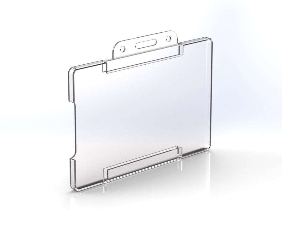 Clear Plastic ID/Badge Holder  For Staff, Visitors & Events (Various Pack Sizes) 30