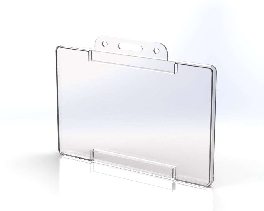 Clear Plastic ID/Badge Holder  For Staff, Visitors & Events (Various Pack Sizes) 30