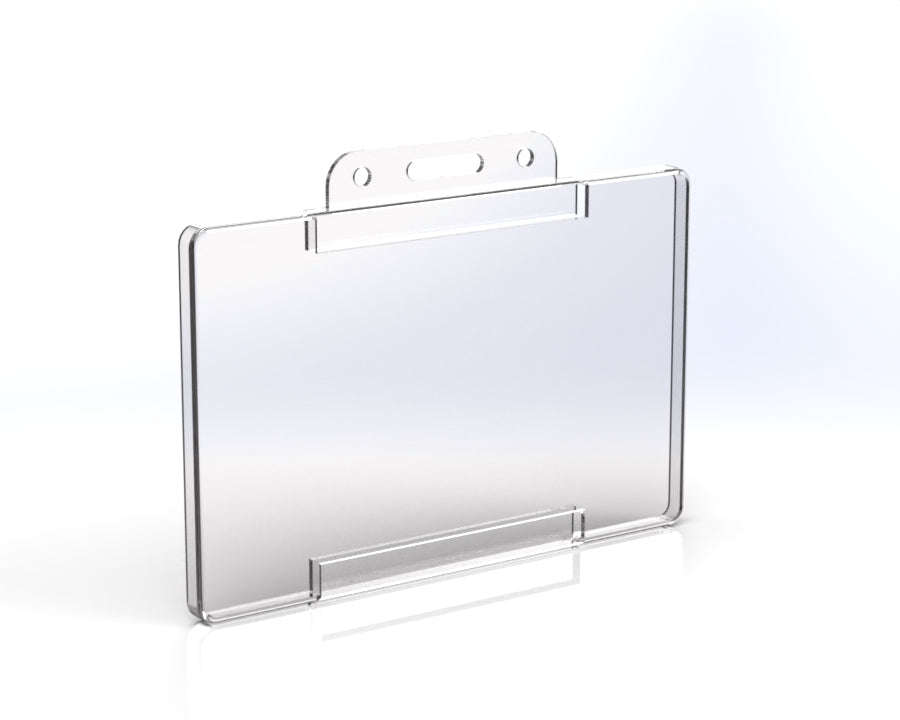 Clear Plastic ID/Badge Holder  For Staff, Visitors & Events (Various Pack Sizes) 30
