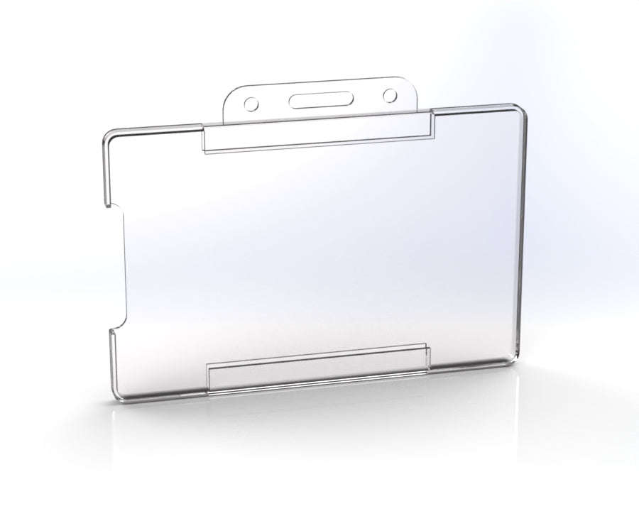Clear Plastic ID/Badge Holder  For Staff, Visitors & Events (Various Pack Sizes) 30