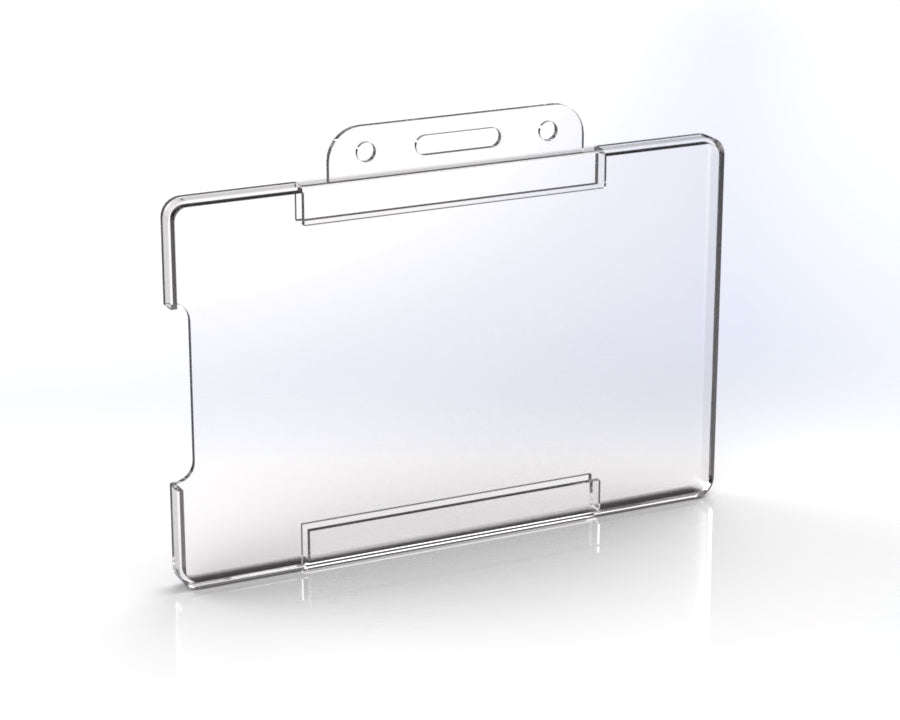 Clear Plastic ID/Badge Holder  For Staff, Visitors & Events (Various Pack Sizes) 30