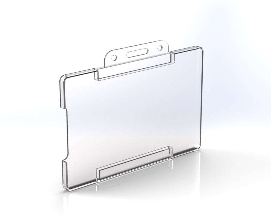 Clear Plastic ID/Badge Holder  For Staff, Visitors & Events (Various Pack Sizes) 30