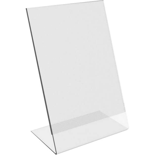 Plastic L-Menu Stand (A4) - 5 Pack