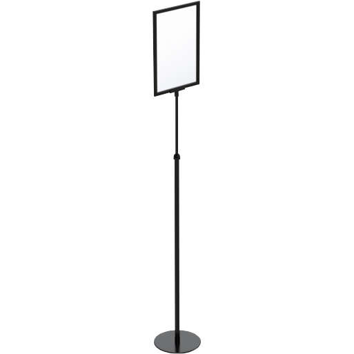 MAXiPOP Adjustable Promo Stand And Frame - FLEXIFRAME - Red Frame / A3 / Standard Base