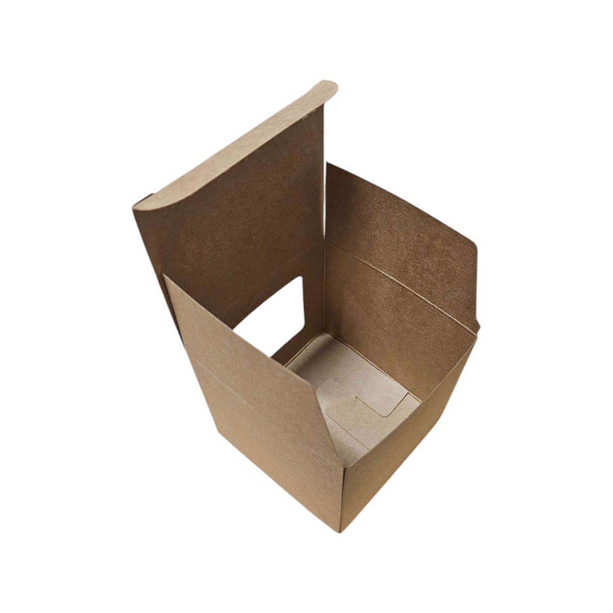 Kraft Candle Box with Window 7.5 x 7.5 x 7.5cm