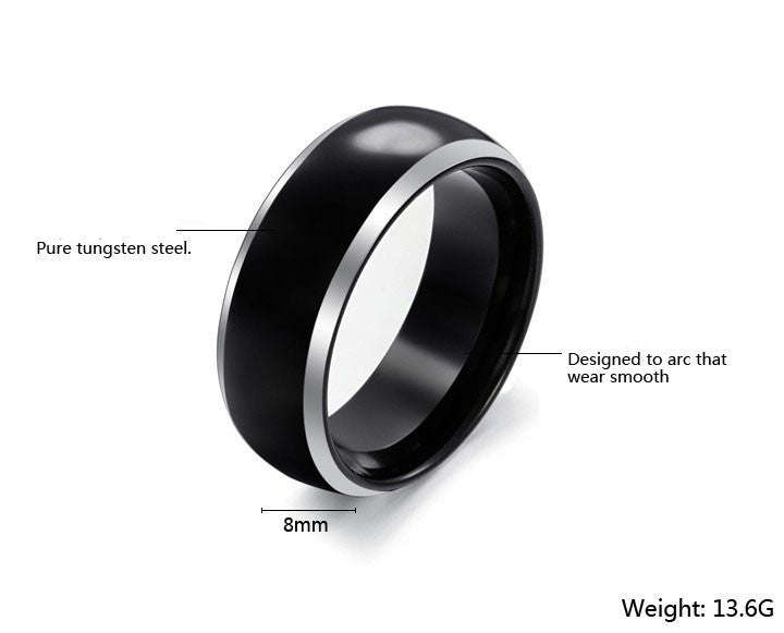 Men's Tungsten Carbide Ring - US 10