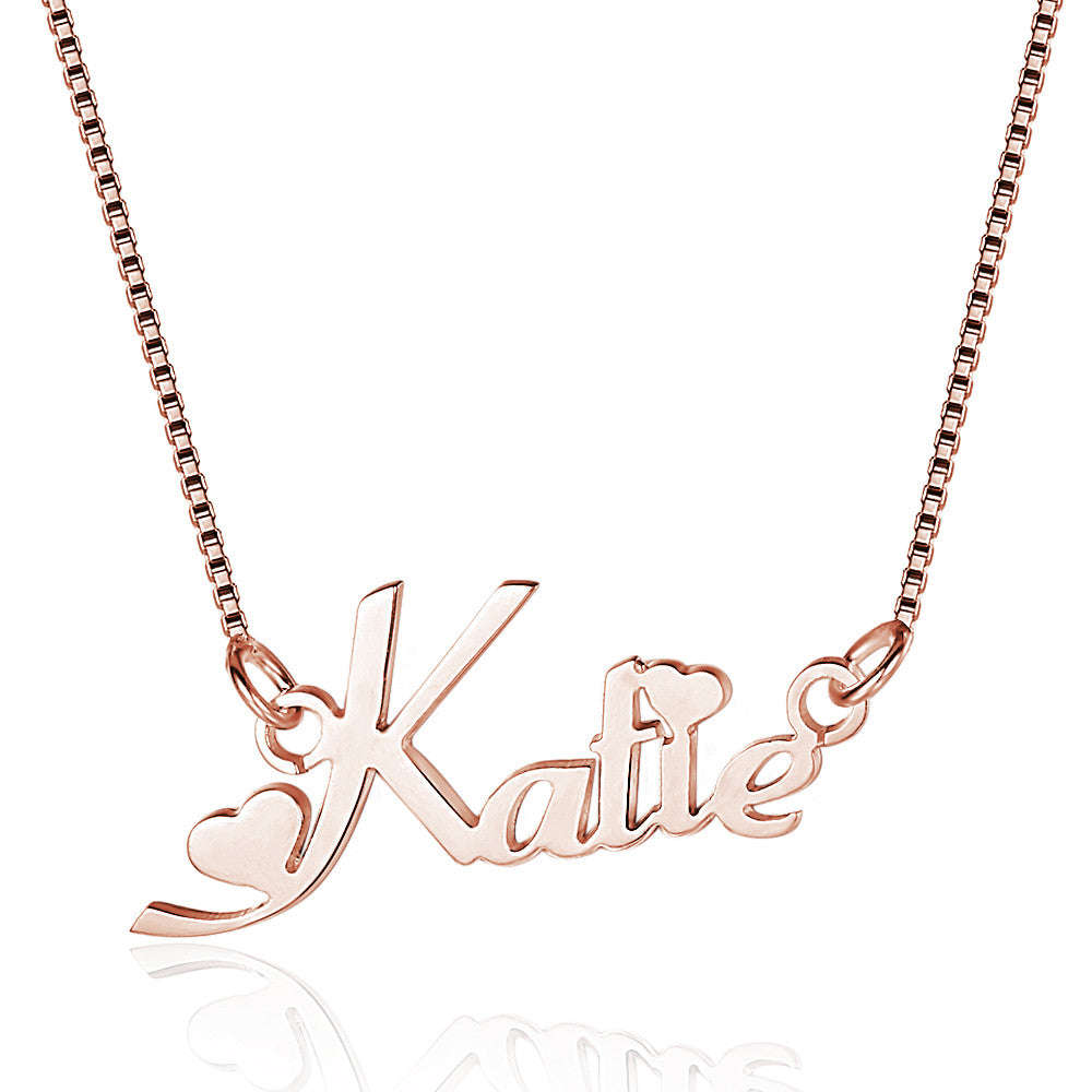 Personalized Name Necklace - Rose Gold Plated