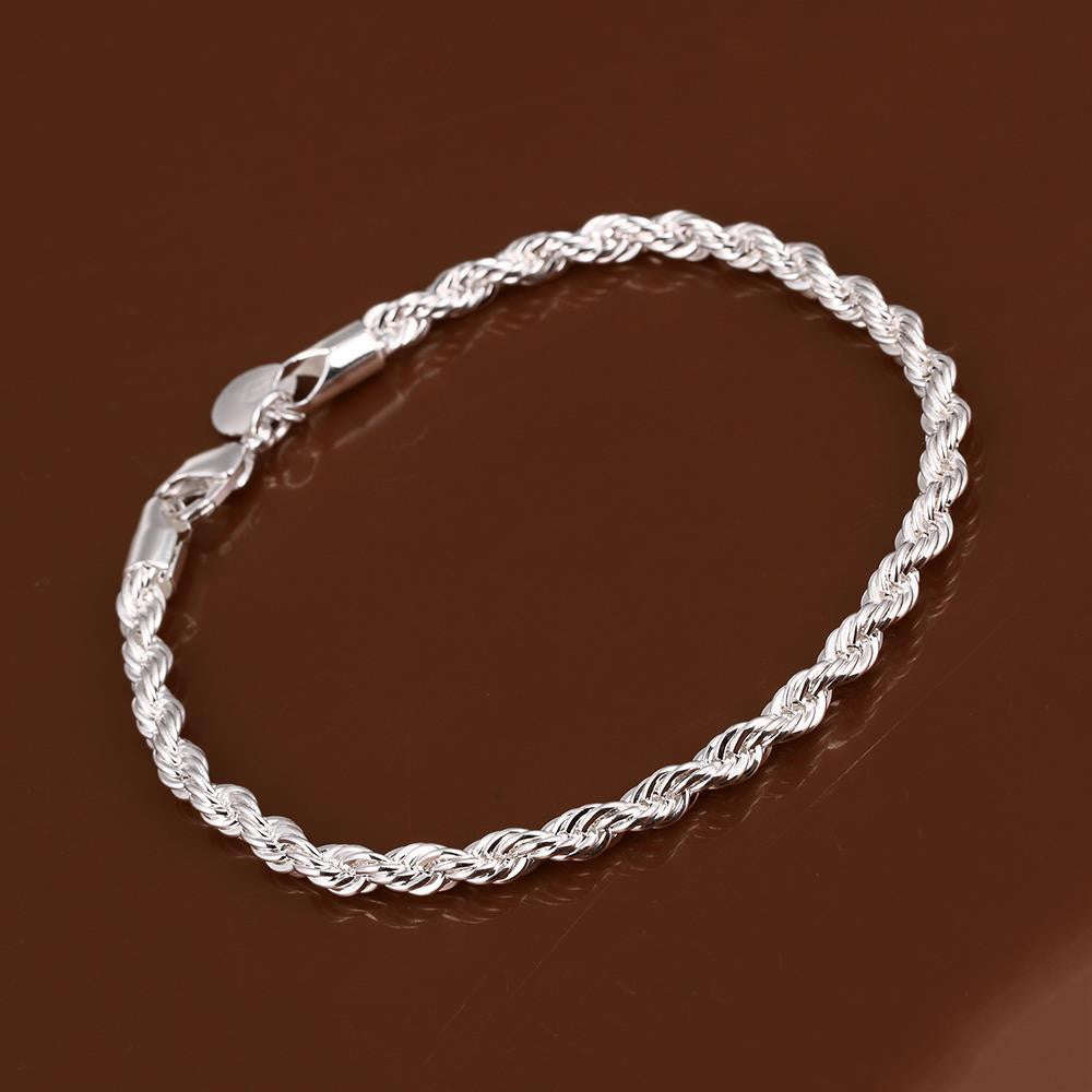 925 Sterling Silver filled Twist style bracelet