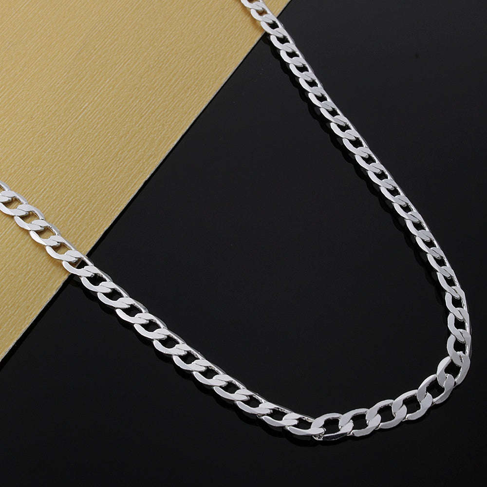Cool 4mm Sterling silver filled Curb Chain 60cm long