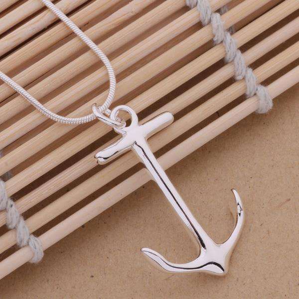 Fashionable Sterling Silver Filled Anchor pendant with Chain Included