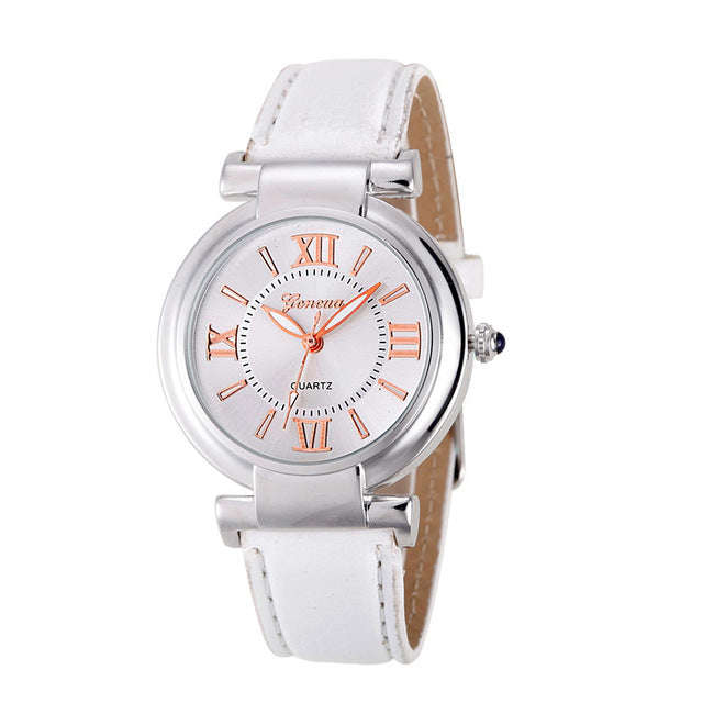 Geneva ladies Fashionable watch - white