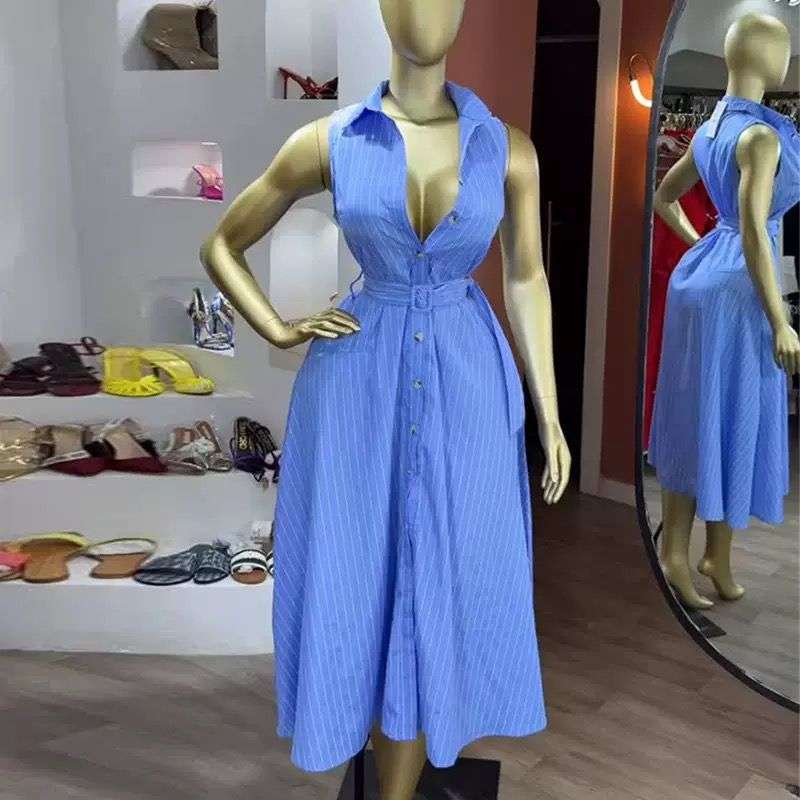 Riviera Belted Shirt Dress