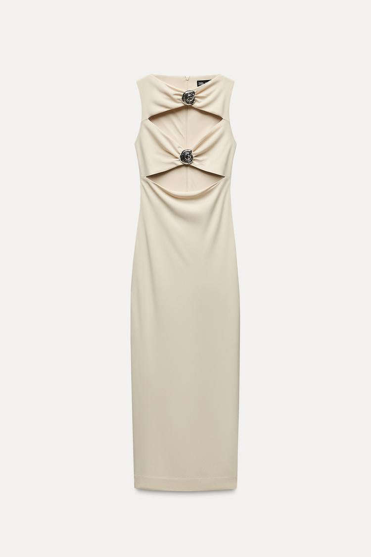 Shell cutout dress