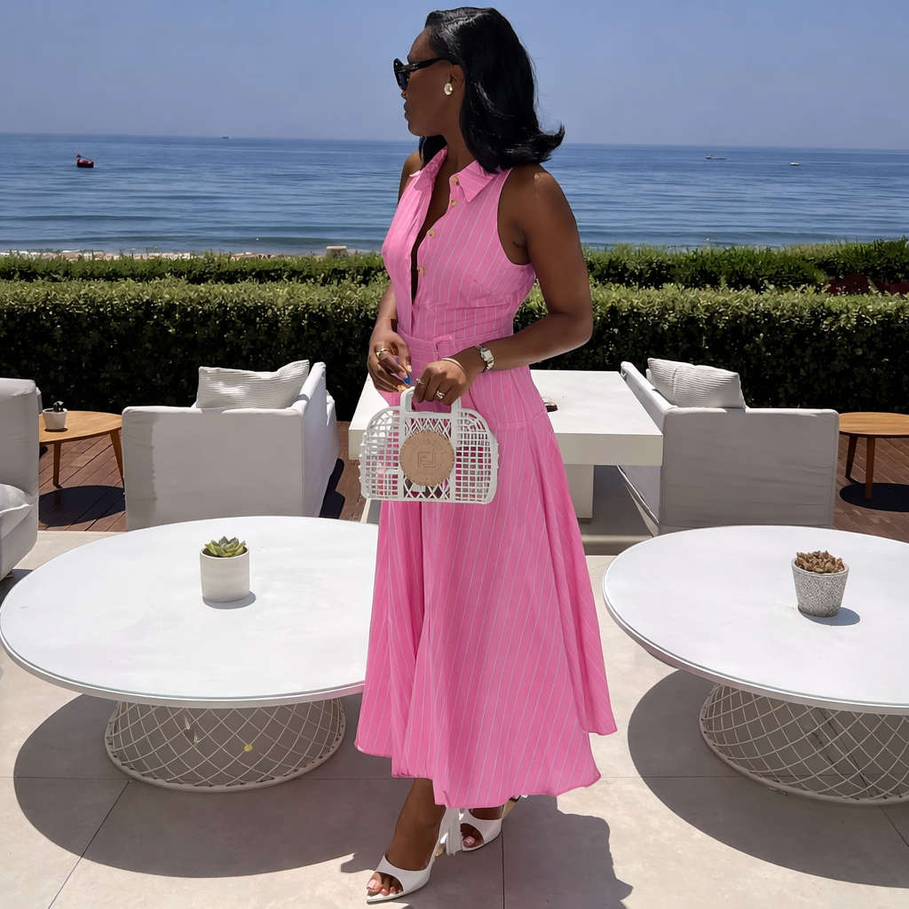Riviera Belted Shirt Dress