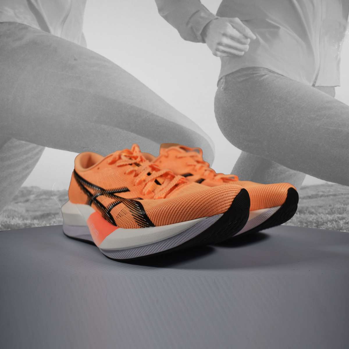 Asics Magic Speed 5 Unisex Road Racing Shoes  Orange Glow/Black