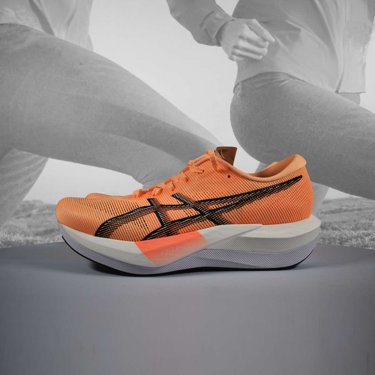 Asics Magic Speed 5 Unisex Road Racing Shoes  Orange Glow/Black
