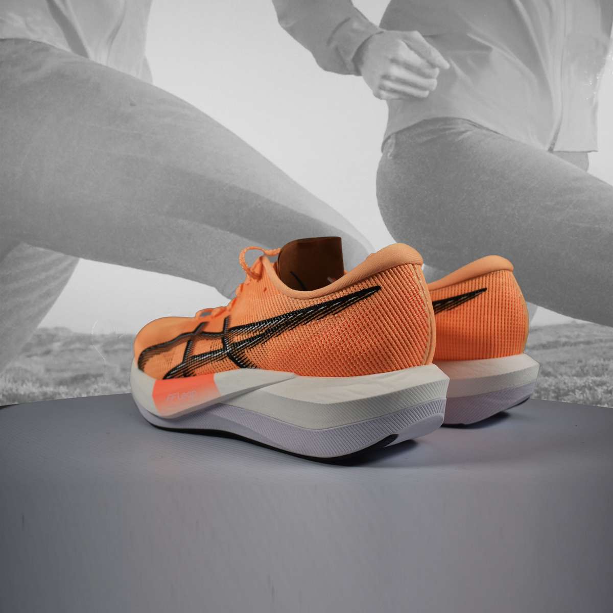 Asics Magic Speed 5 Unisex Road Racing Shoes  Orange Glow/Black