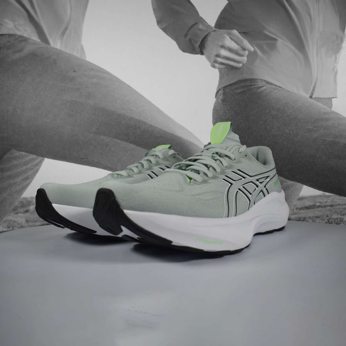 Asics GT-2000 14 Mens Road Running Shoes  Cold Moss/Black