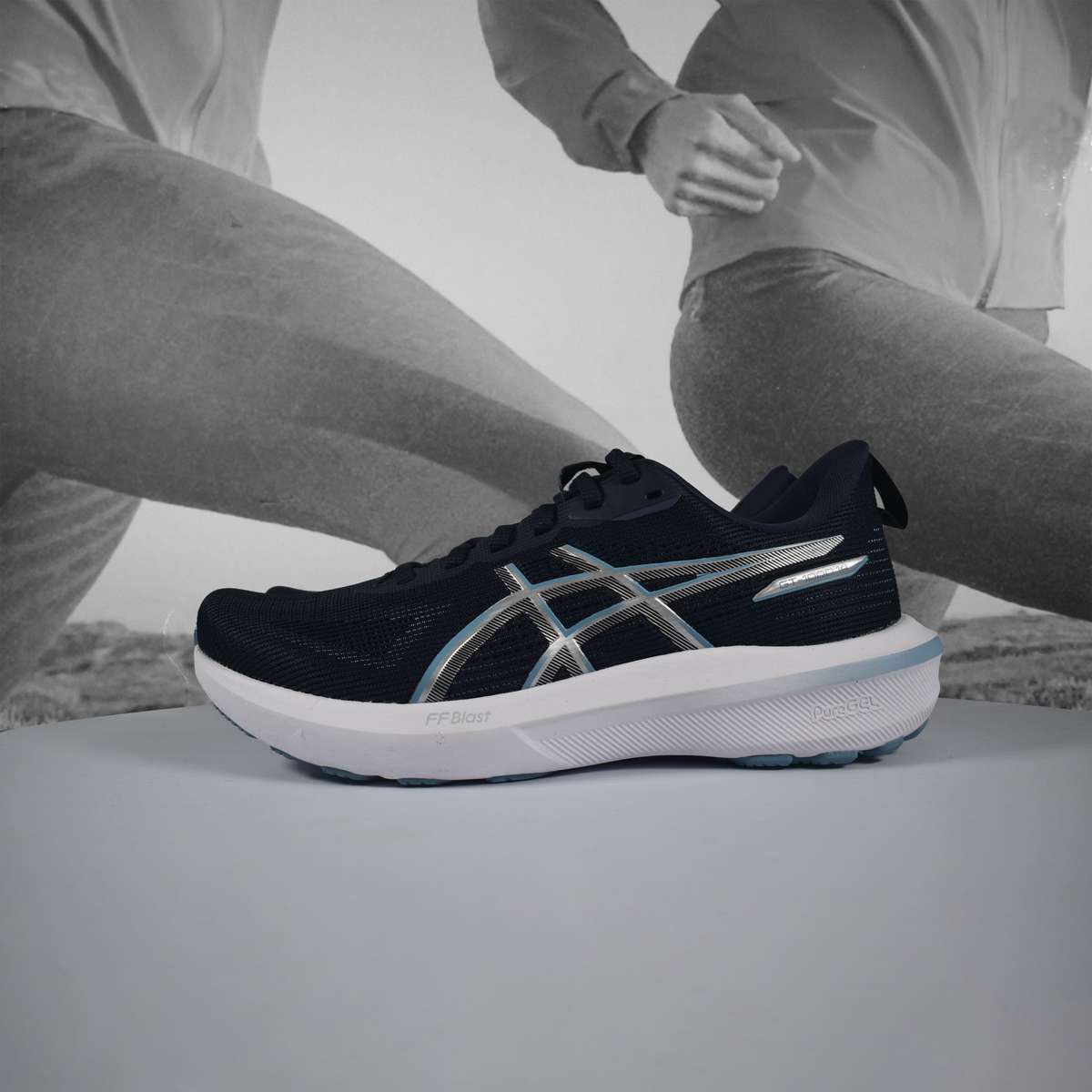 Asics GT-1000 14 Womens Running Shoes  Black/White