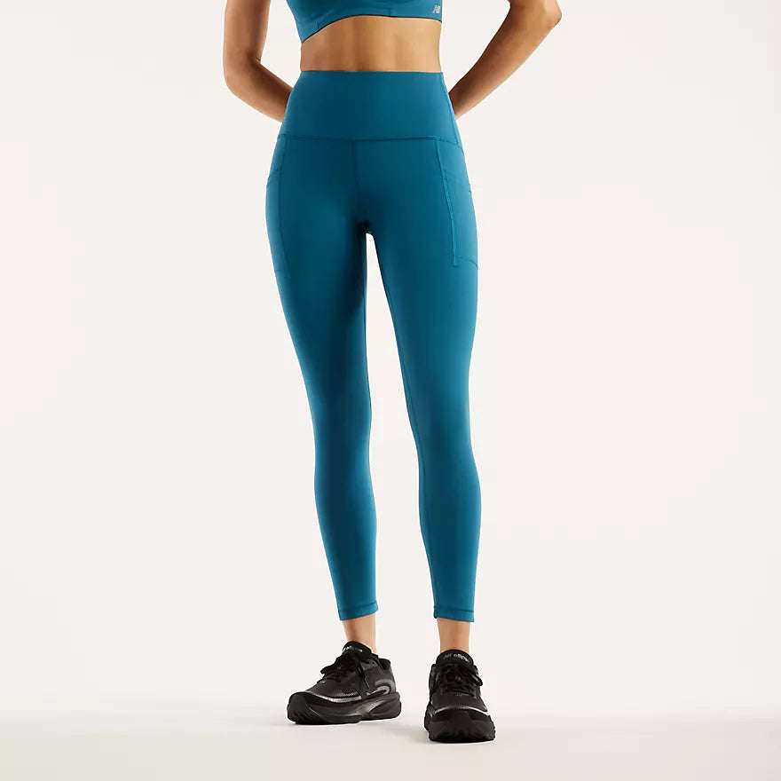 New Balance Womens RC Pocket Legging 25"  Blue