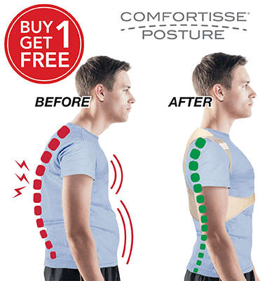Comfortisse Posture - Straighten up your posture and relieve back, shoulder and ... - Small / Medium