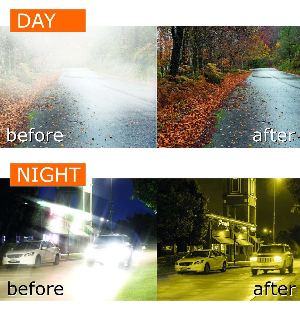 VIZCLEAR HD 2-in-1 Car Visor - Enjoy an unobstructed view, every time you drive - day and night!