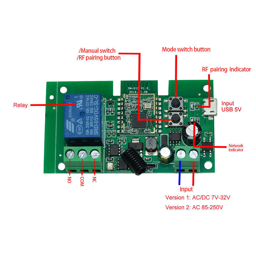 Self-locking relay 1 Channel