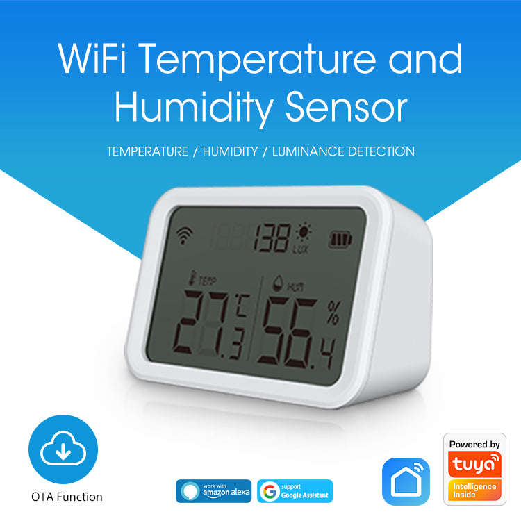 Temperature Humidity Brightness Sensor with LCD
