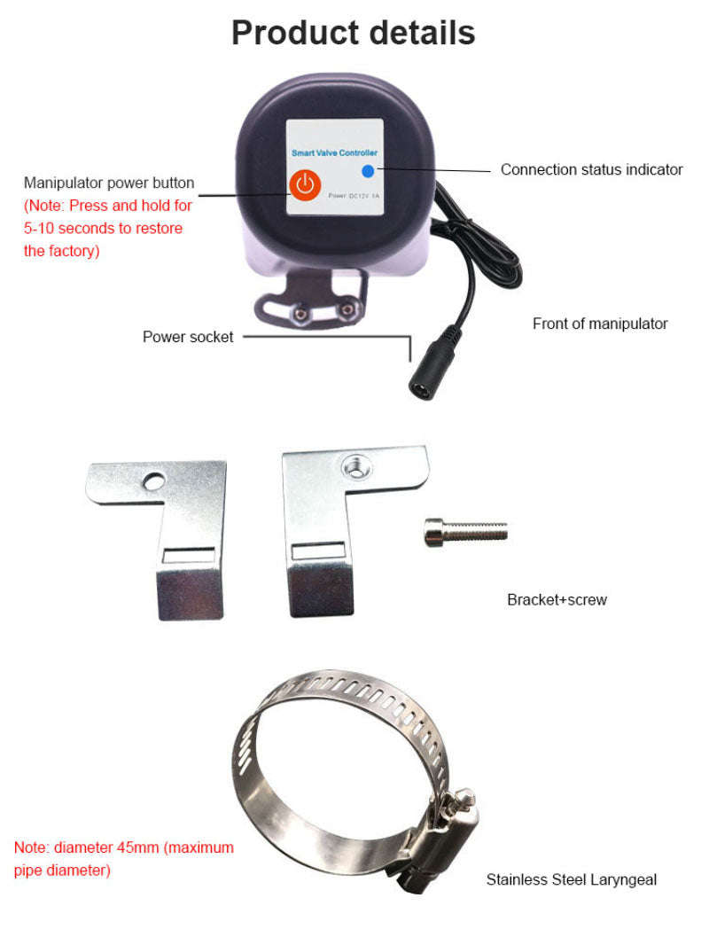Water / gas valve remote control