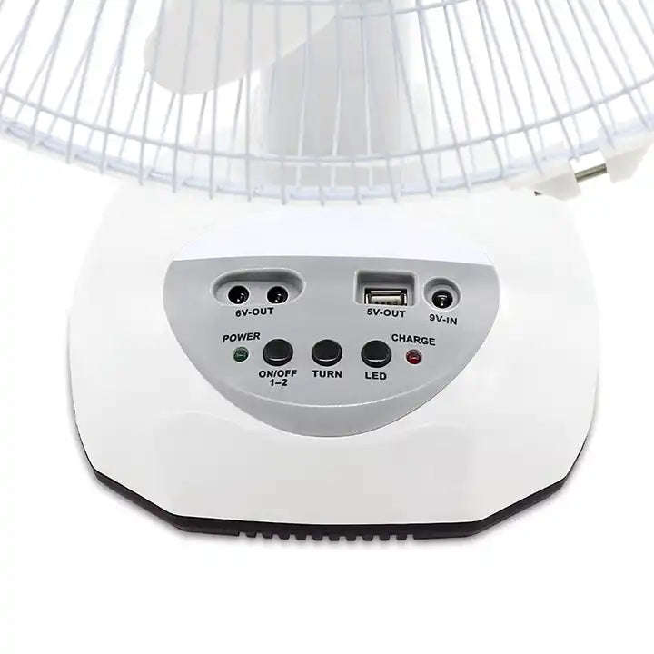 Rechargeable Solar Fan 16"