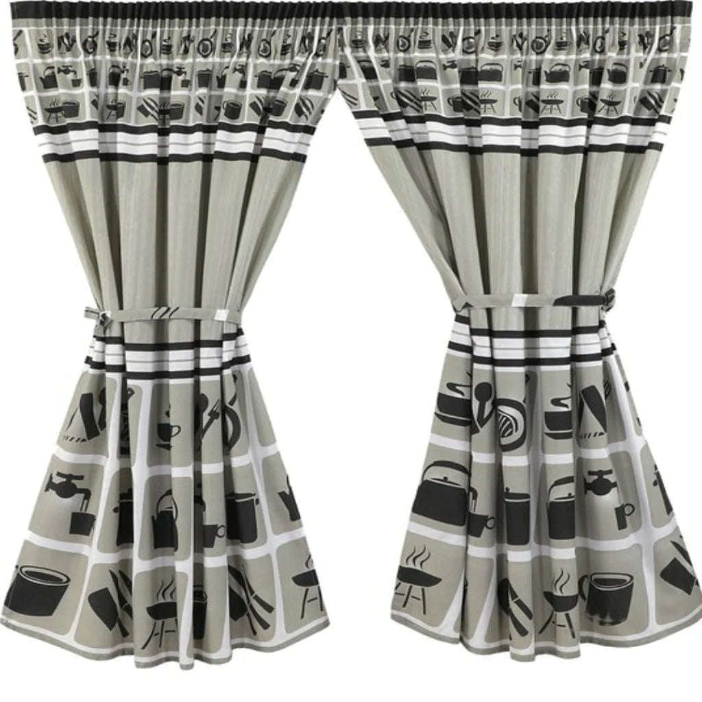 Caf Curtain Twin Pack