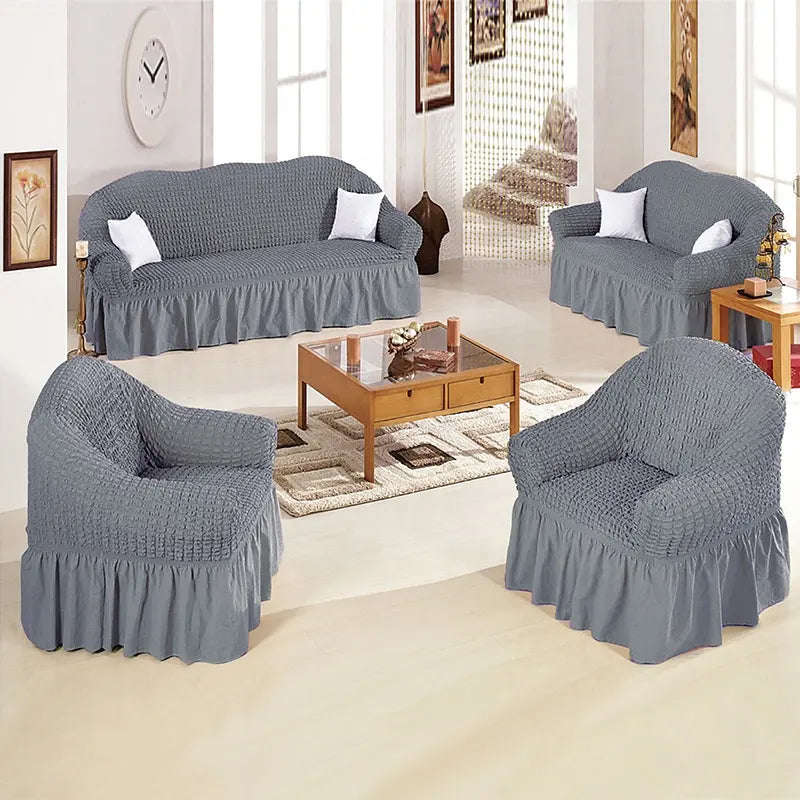 Stretch Frilled Sofa Cover