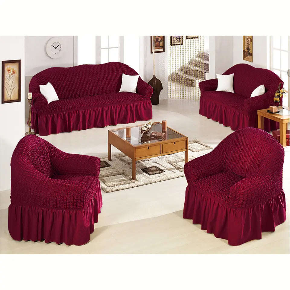 Stretch Frilled Sofa Cover