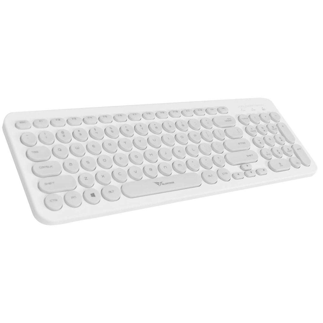 Alcatroz A2000 Jellybean Wireless Keyboard and Mouse Combo - White