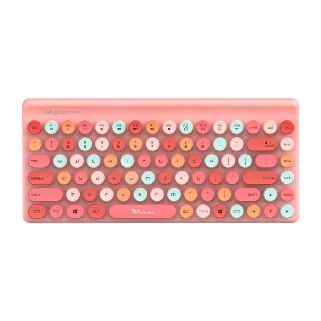 Alcatroz JellyBean A3000 Wireless and Bluetooth Combo - Crayon Pink