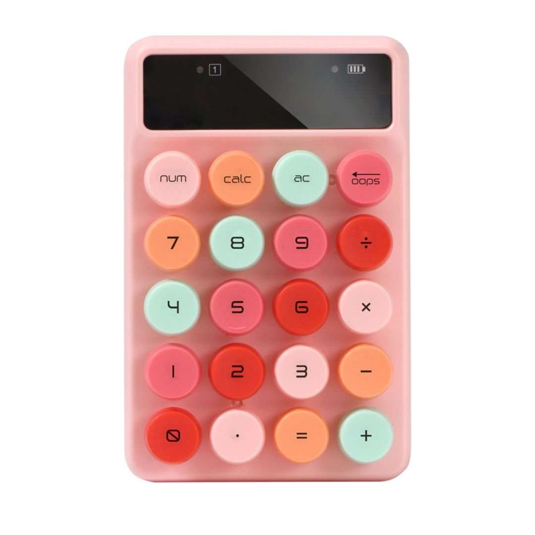 Alcatroz JellyBean Num A3 Bluetooth and Wireless Numpad - Crayon Pink